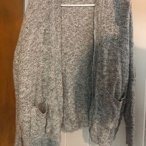Gray Speckled Madewell Cardigan